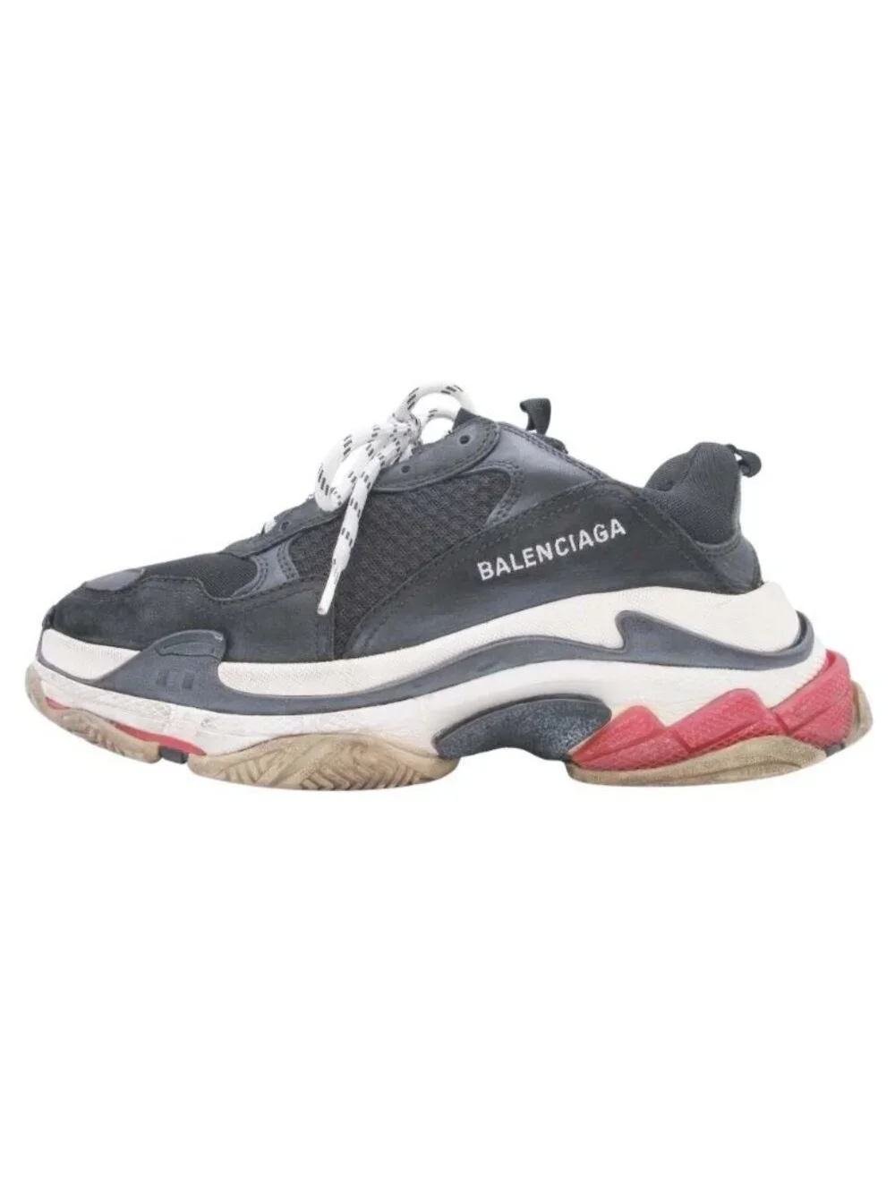 Balenciaga Triple S Sneakers Low Cut 42 Black White
